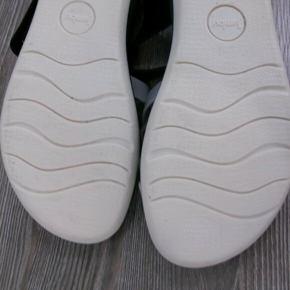 Like New Jambu HELENA Leather Sandals Grey White Black 10.5 / 11 APMA Approved - Picture 13 of 15